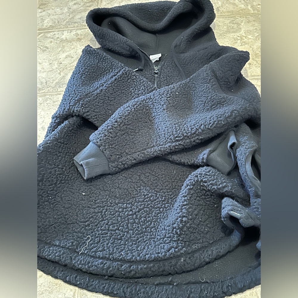 Pink Sherpa hoodie